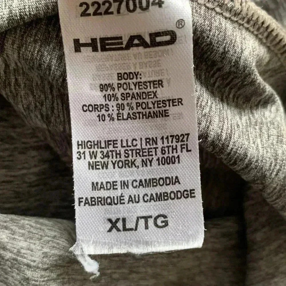 Head short sleeve, scoop neck, athletic shirt, in a soft poly/spandex blend - Picture 5 of 6